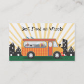 Gastroenteritis Nahrungsmittel-LKW-Visitenkarten Visitenkarte (Rückseite)