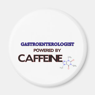 Gastroenterologe angetrieben durch Koffein Magnet