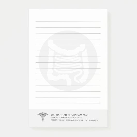 Gastroenterologe Anpassbare Linde Post-it Klebezettel (Vorderseite)