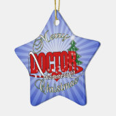 Gastroenterologe DOCTOR CHRISTMAS Keramikornament (Links)