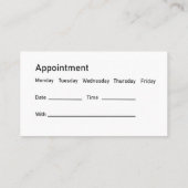 Gastroenterologe Ernennung von Visitenkarten Visitenkarte (Rückseite)