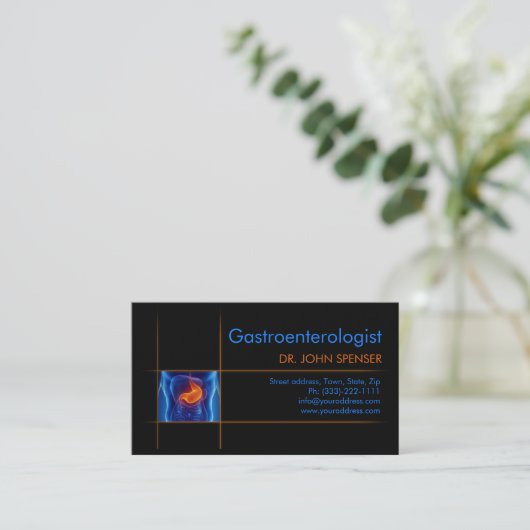 Gastroenterologe Gut Microbiota Doccard Visitenkarte (Stehend Vorderseite)