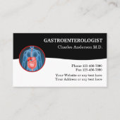 Gastroenterologe Medical Business Cards Visitenkarte (Vorderseite)