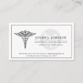 Gastroenterologe | Minimales Magensymbol Visitenkarte (Vorderseite)