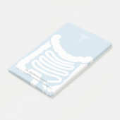 Gastroenterologe-personalisierter Name Post-it Klebezettel (angewinkelt)