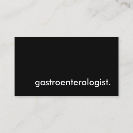 Gastroenterologe. Visitenkarte (Vorderseite)
