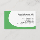 Gastroenterologe Visitenkarte (Rückseite)
