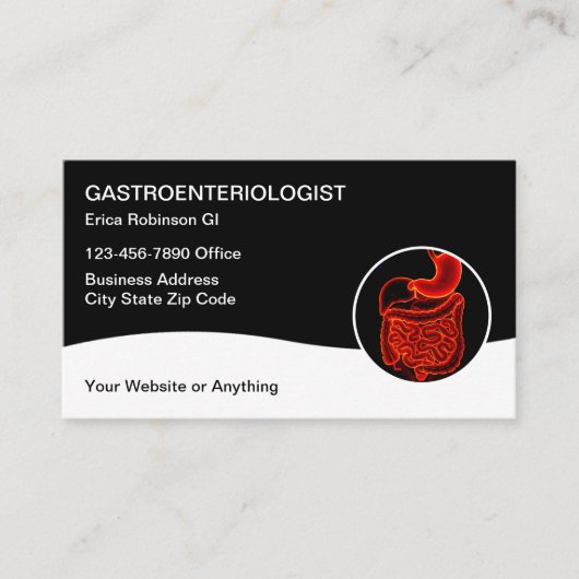 Gastroenterologe Visitenkarten Visitenkarte (Vorderseite)