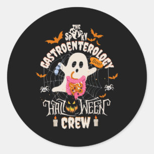 Gastroenterologie Halloween Crew Endo Tech Gi Gast Runder Aufkleber