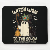 Gastroenterologie NurHalloween Endo Nurse Ghost Mousepad (Vorne)