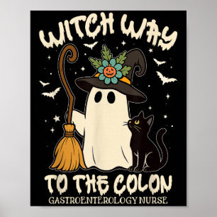 Gastroenterologie NurHalloween Endo Nurse Ghost Poster
