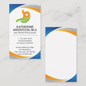 Gastroenterologin-Logo | Interne Medizin Visitenkarte (Vorne/Hinten)