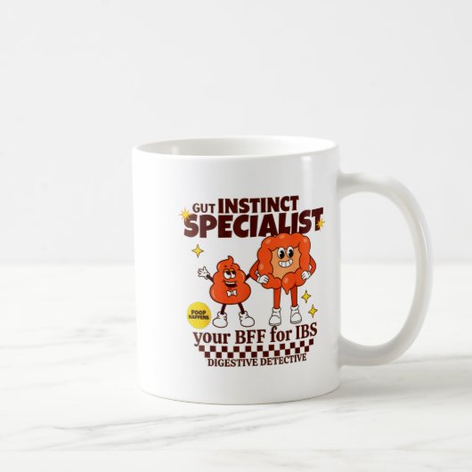 Gastroenterologist Retro Intestine Gift Ibs Gi Nur Kaffeetasse (Rechts)