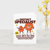 Gastroenterologist Retro Intestine Gift Ibs Gi Nur Karte (Gelbe Blume)