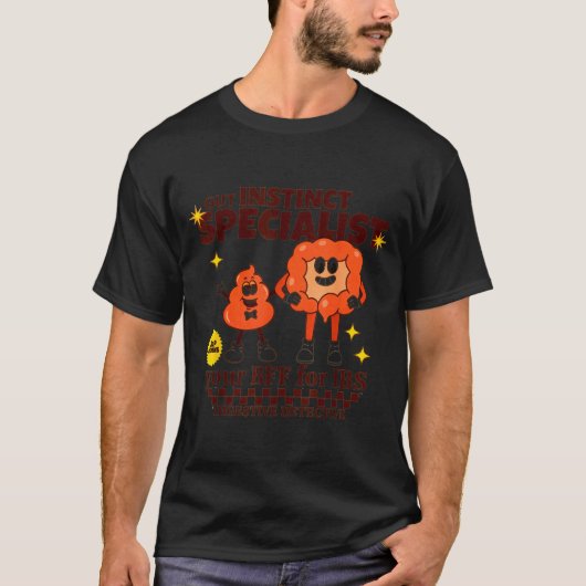 Gastroenterologist Retro Intestine Gift Ibs Gi Nur T-Shirt (Vorderseite)