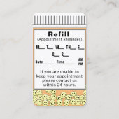 GASTROENTEROLOGISTISCHE Erinnerung Visitenkarte (Rückseite)