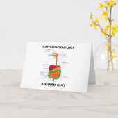 Gastroenterology Requires Guts (Digestive System) Karte (Gelbe Blume)