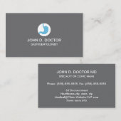 Gastrologie oder Gastrologist Graukarte Visitenkarte (Vorne/Hinten)