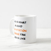 Gastronomie-Fan der Tankstelle, begeistert Kaffeetasse (Vorderseite Links)