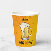 Gastronomie im Retro-Design für Bier-Logo-Shops