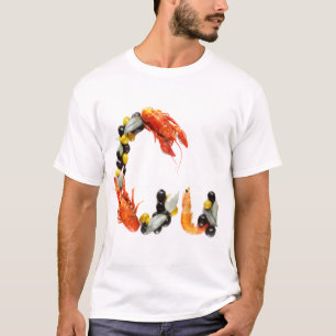 Gastronomisches Alphabet: C steht für Krustentier T-Shirt