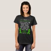 Gastroparesis Awareness wird Green Ribbon zurückge T-Shirt (Vorne ganz)