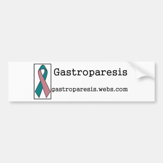 Gastroparesis Bewusstsein Autoaufkleber (Vorne)