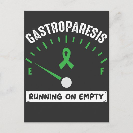 Gastroparesis, die auf einem leeren Aufklärungskri Postkarte (Vorderseite)