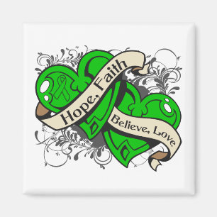 Gastroparesis Hoffnungs-Glauben-Doppelherzen Magnet