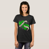 Gastroparesis Hoffnungs-Glauben-Doppelherzen T-Shirt (Vorne ganz)