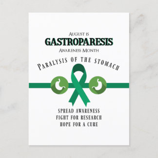 Gastroparesis Support Awareness Postcard Postkarte