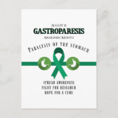 Gastroparesis Support Awareness Postcard Postkarte (Vorderseite)