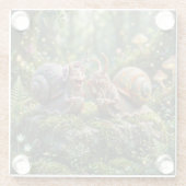 Gastropoden-Klatsch Glasuntersetzer (Rückseite)