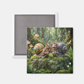 Gastropoden-Klatsch Magnet (Vorderseite/Rückseite)