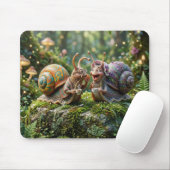 Gastropoden-Klatsch Mousepad (Mit Mouse)
