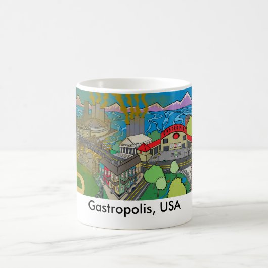 Gastropolis, USA Kaffeetasse (Mittel)