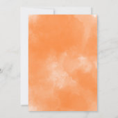 Gastroskateboard Halloween Kürbisorange Einladung (Rückseite)