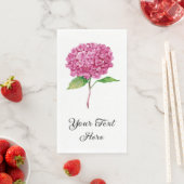 Gasttücher von Pink Hydrangea Serviette (Beispiel)