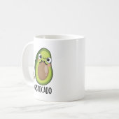 Gasvocado Funny Farting Avocado Pun Kaffeetasse (Vorderseite Links)