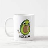 Gasvocado Funny Farting Avocado Pun Kaffeetasse (Links)