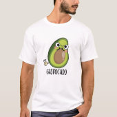 Gasvocado Funny Farting Avocado Pun T-Shirt (Vorderseite)