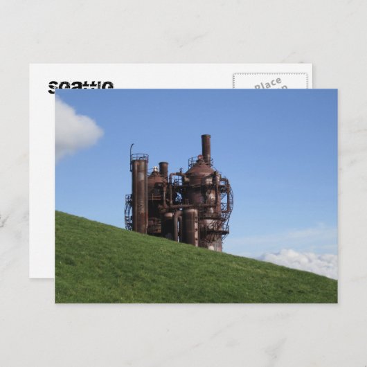Gaswerk Postkarte (Vorne/Hinten)