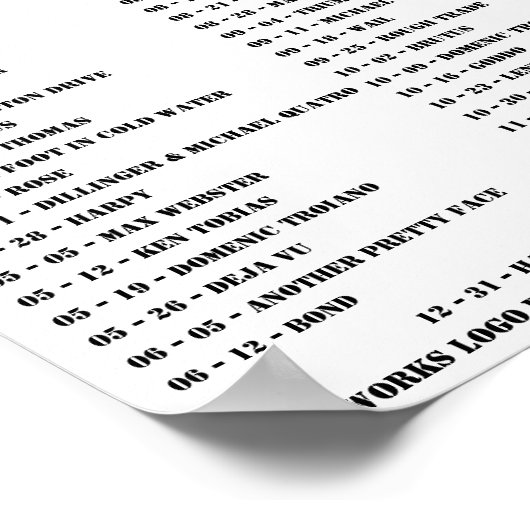 GASWERKE - 1976 POSTER (Ecke)