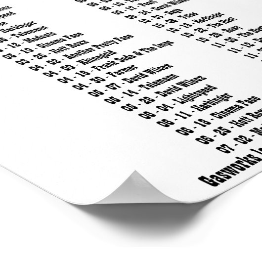 GASWERKE - 1979 POSTER (Ecke)