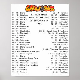 GASWERKE - 1980 POSTER