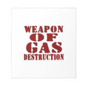 Gaszerstörungswaffen Notizblock (Vorderseite)