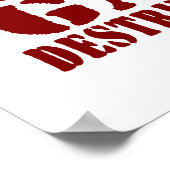 Gaszerstörungswaffen Poster (Ecke)