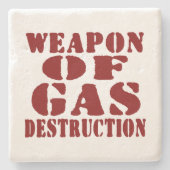 Gaszerstörungswaffen Steinuntersetzer (Vorderseite)