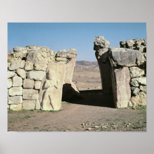 Gate des Königs von den Wänden von Hattusas Poster