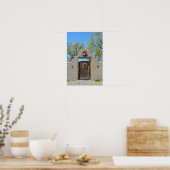 Gate in Adobe Wall, New Mexico Poster (Küche)